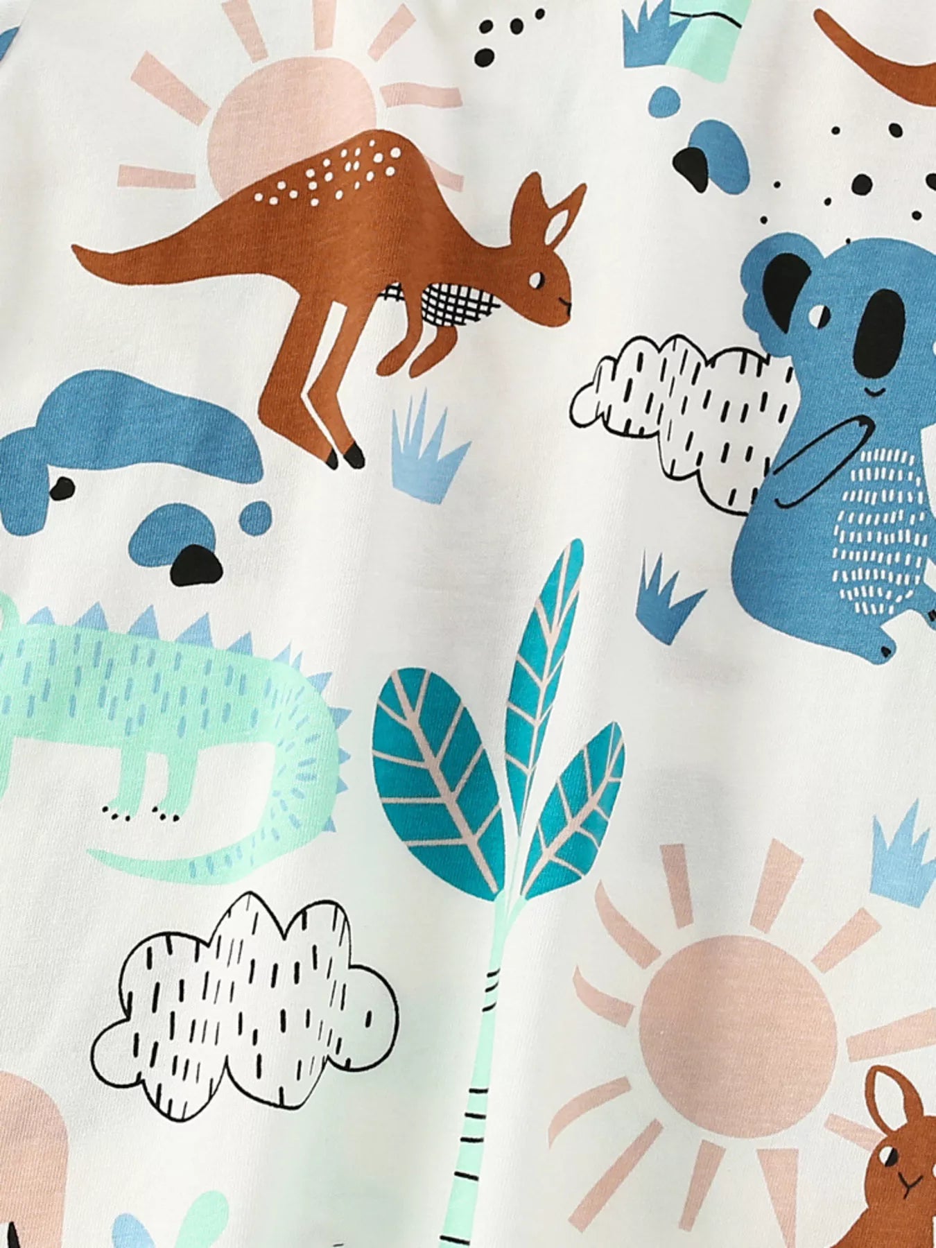 Children's Animal Print Short Sleeve T-Shirt