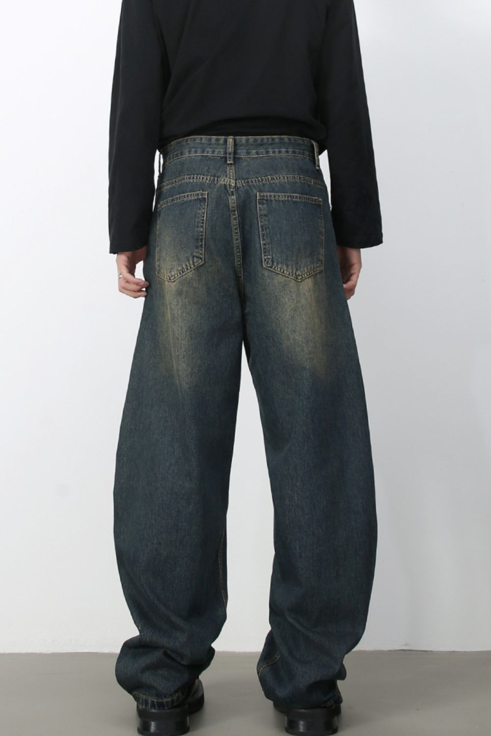 Men's Wide Leg Cargo Jeans