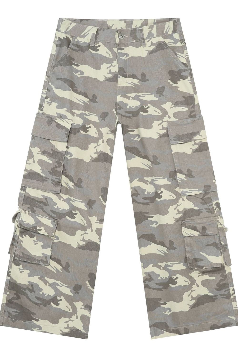 Men's Camouflage Wide Leg Cargo Jeans