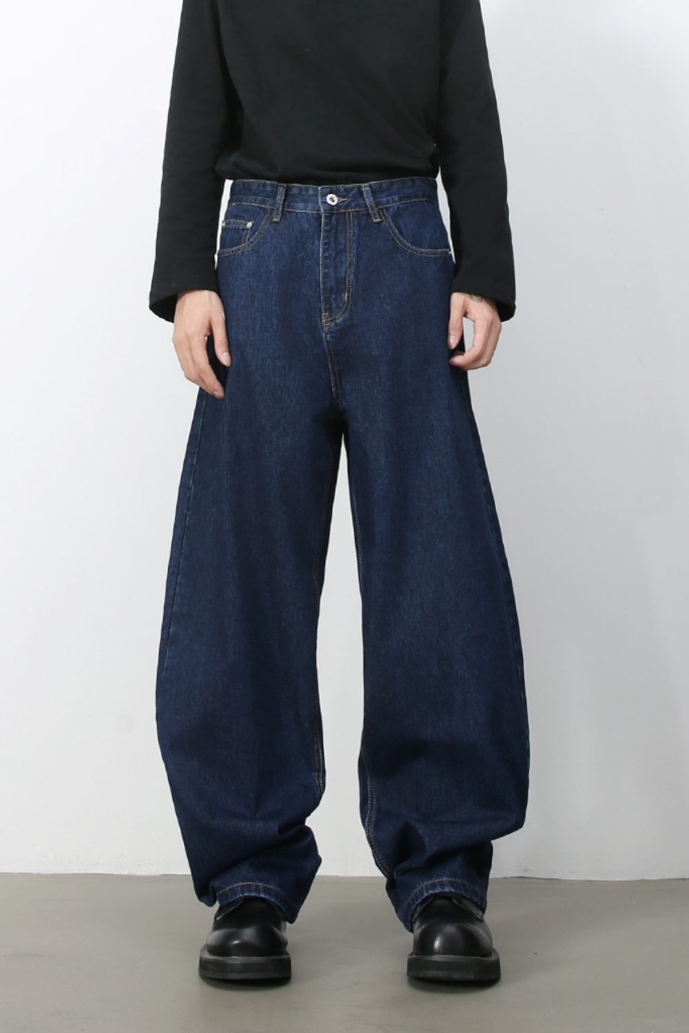 Men's Wide Leg Cargo Jeans