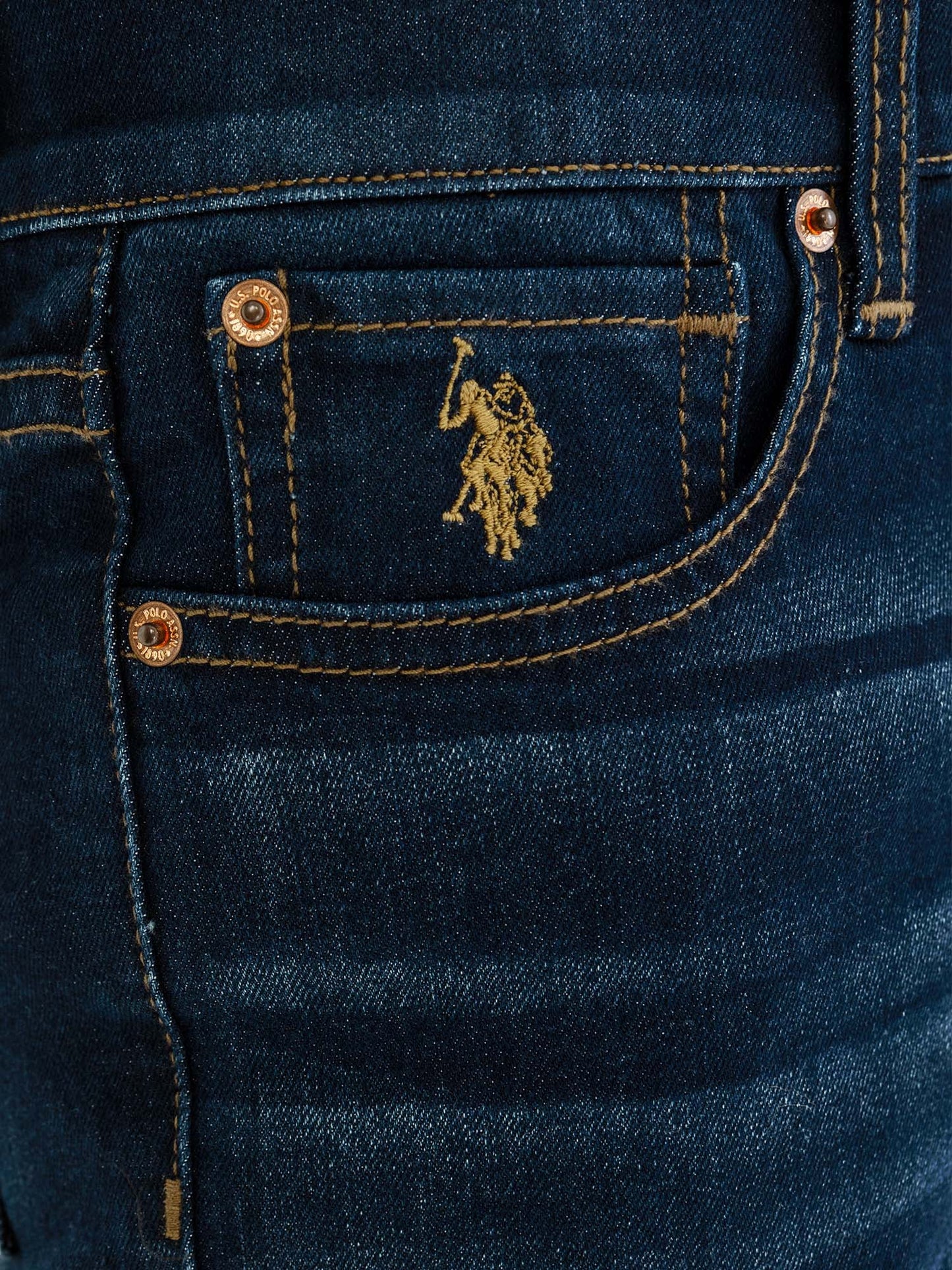 U.S. Polo Assn. Boys Straight Knit Denim Jean, Sizes 4-18