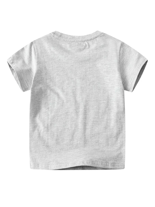 Children's Dinosaur Crew Neck Short Sleeve T-Shirt