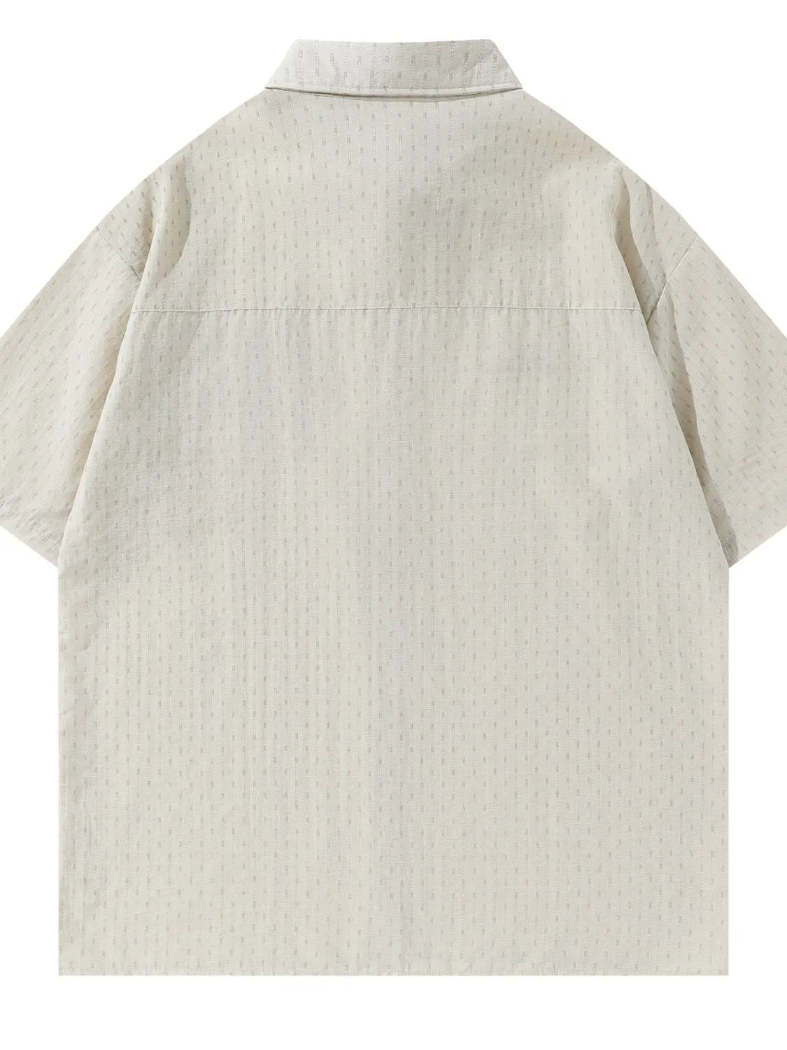 Men's Striped Short Sleeve Button-Up Shirt