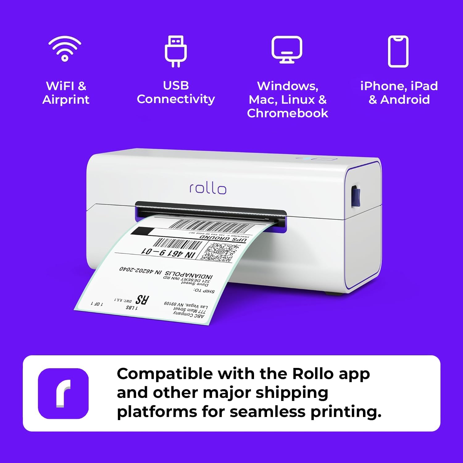Rollo Wireless Shipping Label Printer