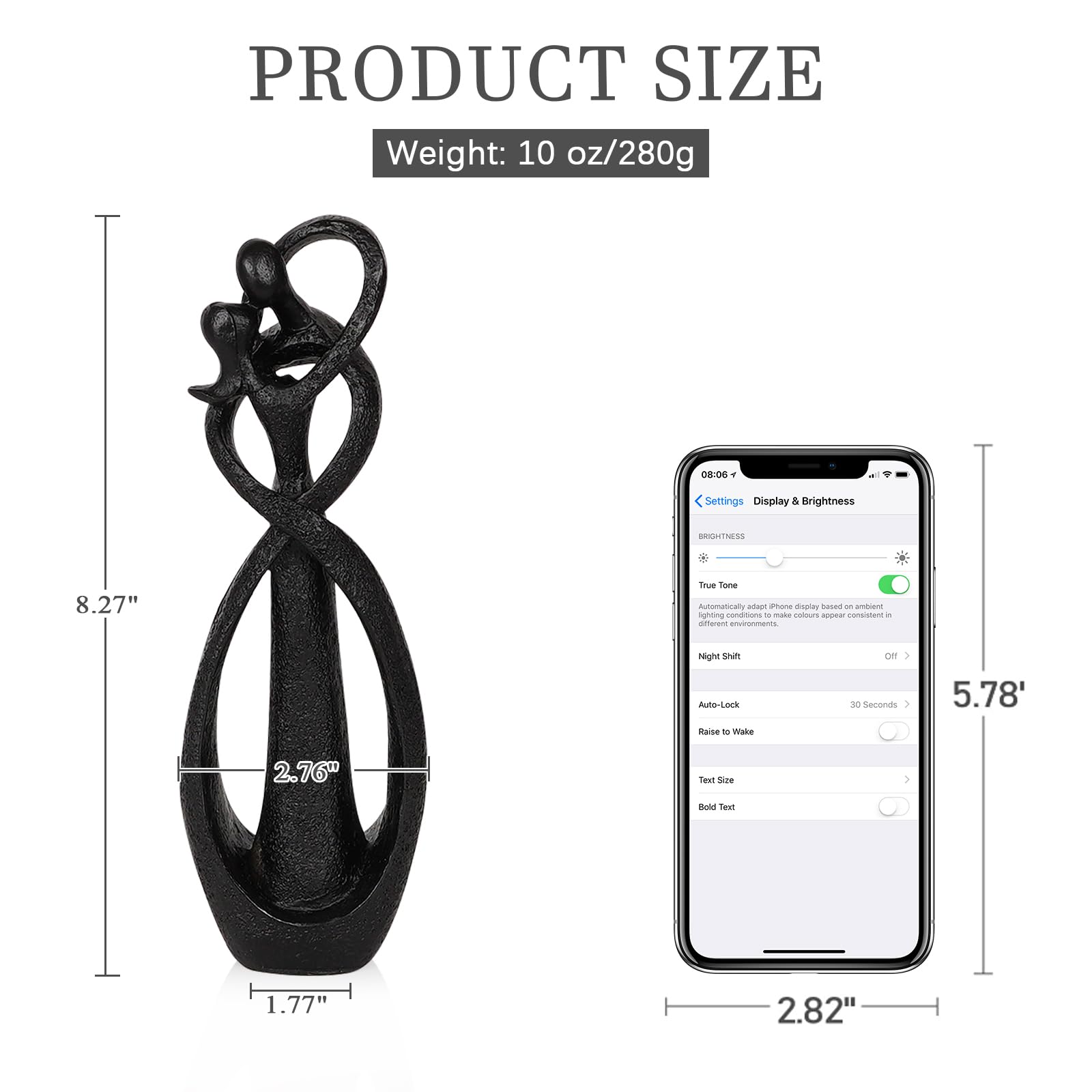 Trycooling Kissing Lovers Statue Abstract Sculpture Resin Statues 