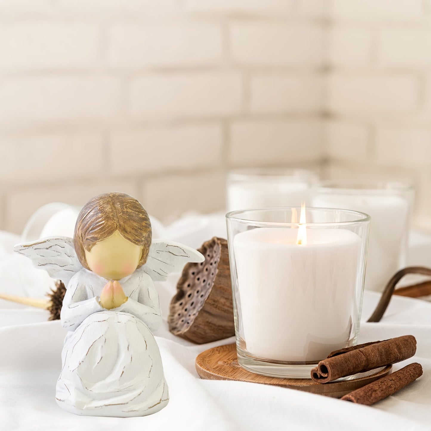 CUNTAUK Guardian Angel Statue, Healing Angel Figurines for Women.