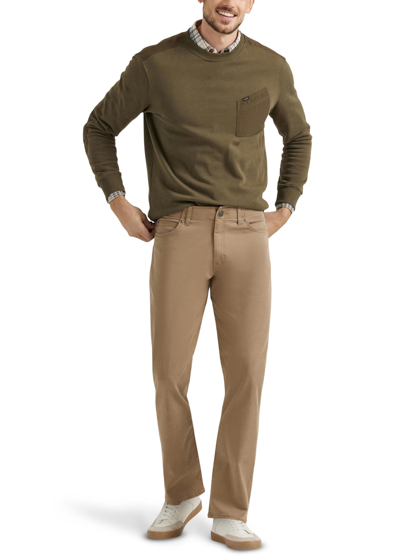 Lee Men's Extreme Motion Straight Taper Jean Cougar 34W x 30L