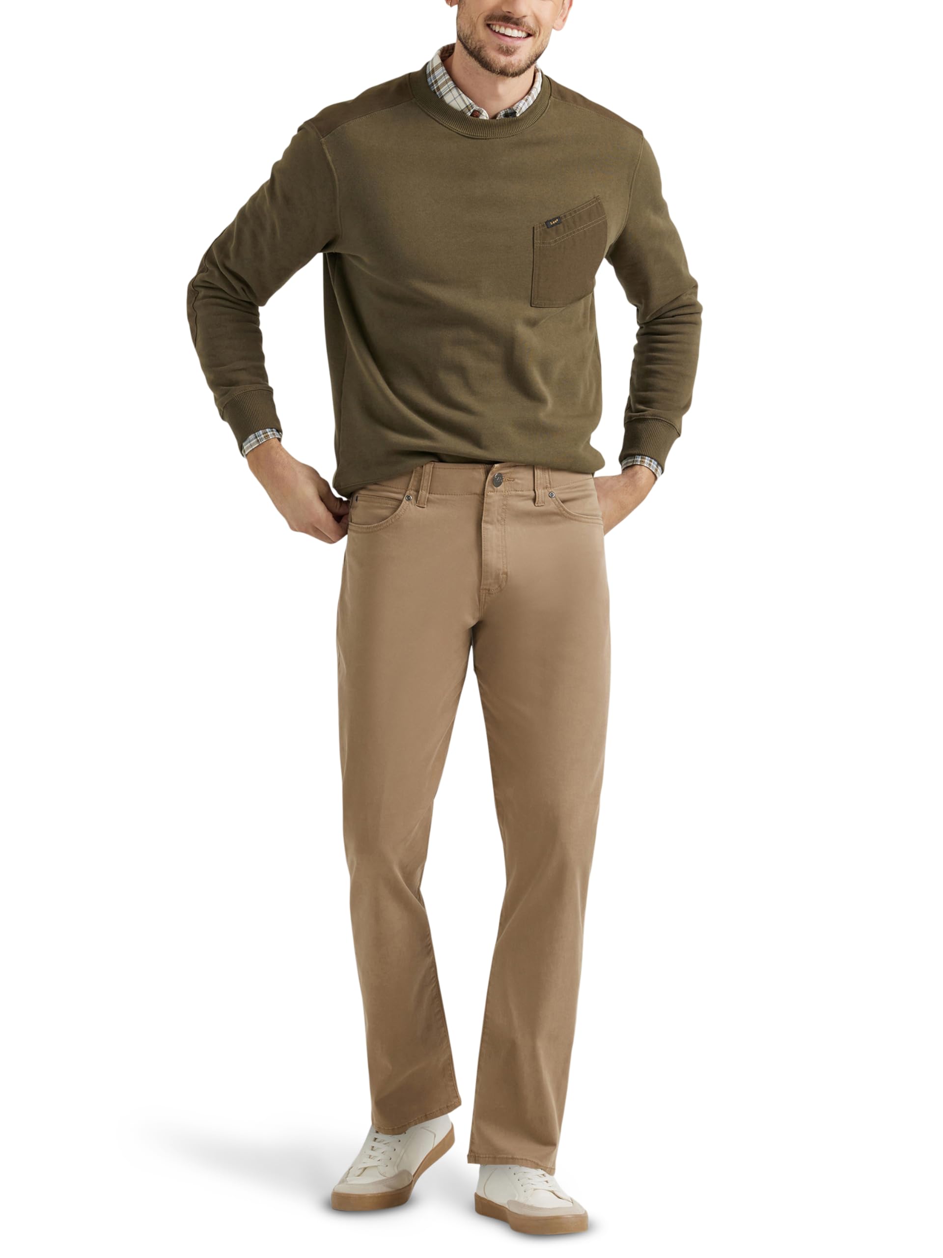 Lee Men's Extreme Motion Straight Taper Jean Cougar 34W x 30L