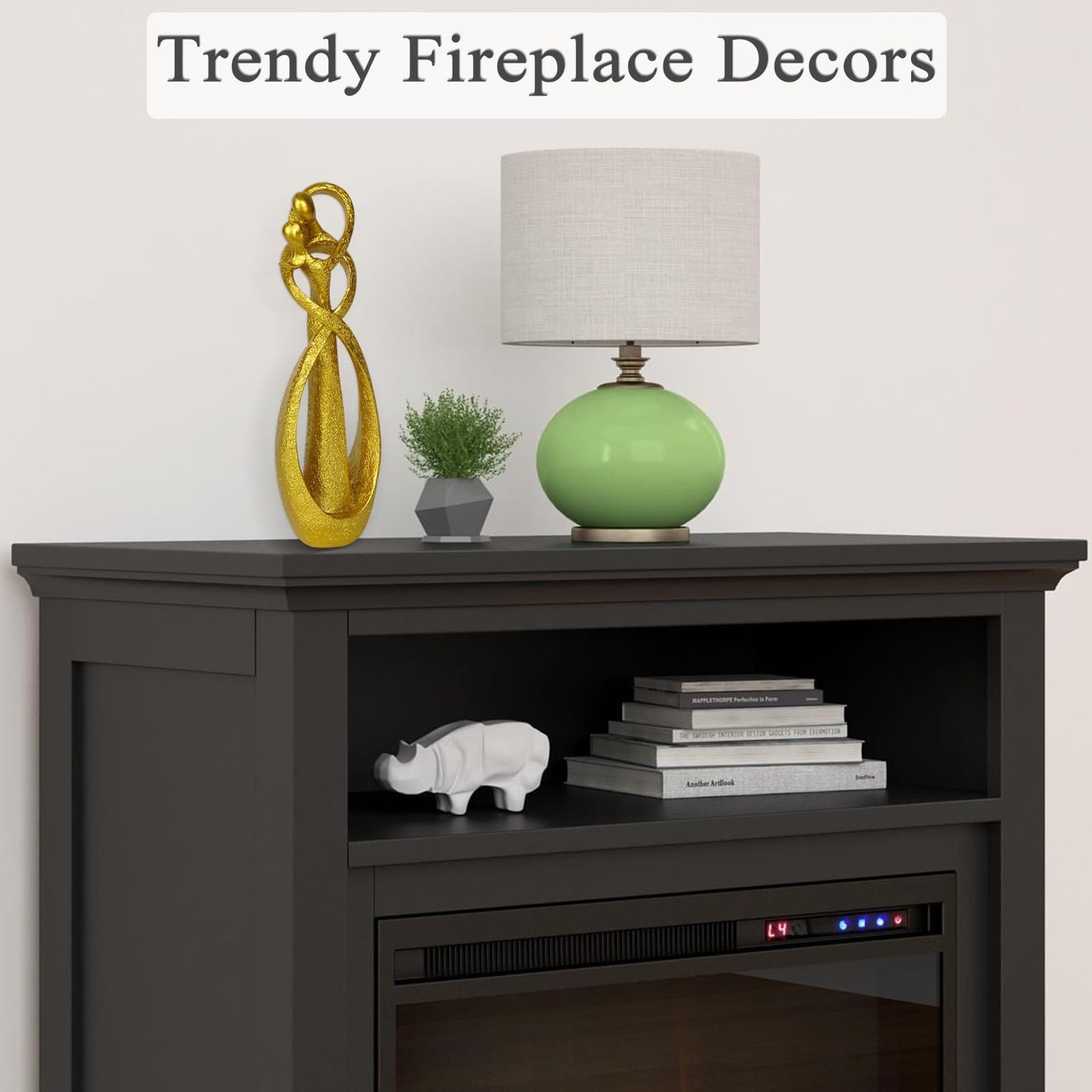 Trycooling Kissing Lovers Statue Abstract Sculpture Resin Statues 