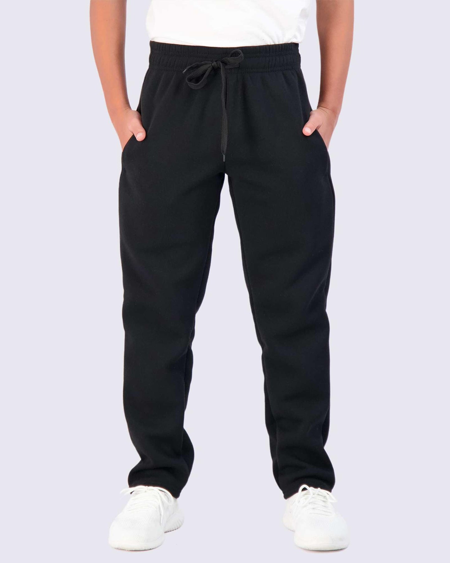 Real Essentials 3 Pack: Boys Tech Fleece Jogger Active Sweatpants with Pockets