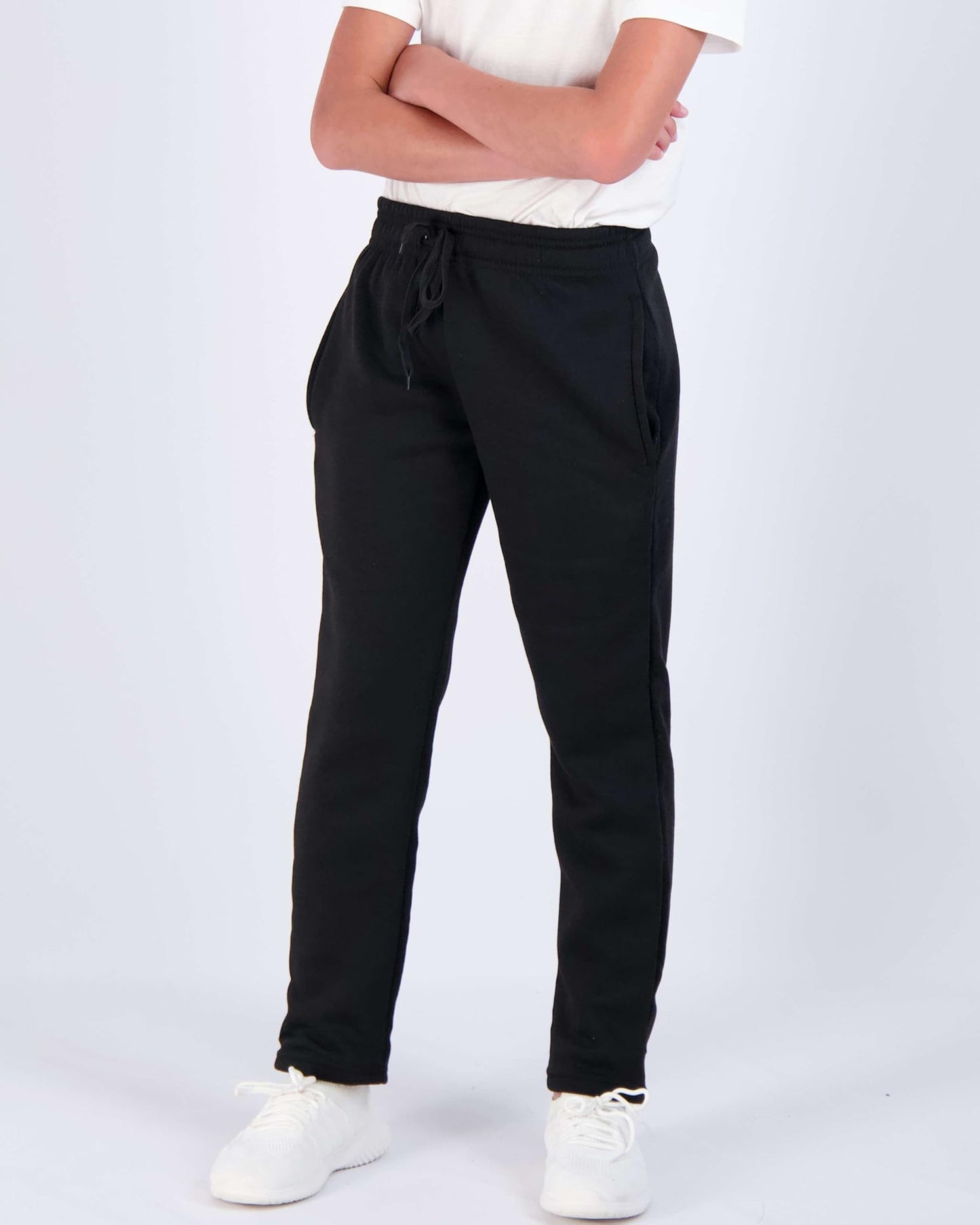 Real Essentials 3 Pack: Boys Tech Fleece Jogger Active Sweatpants with Pockets