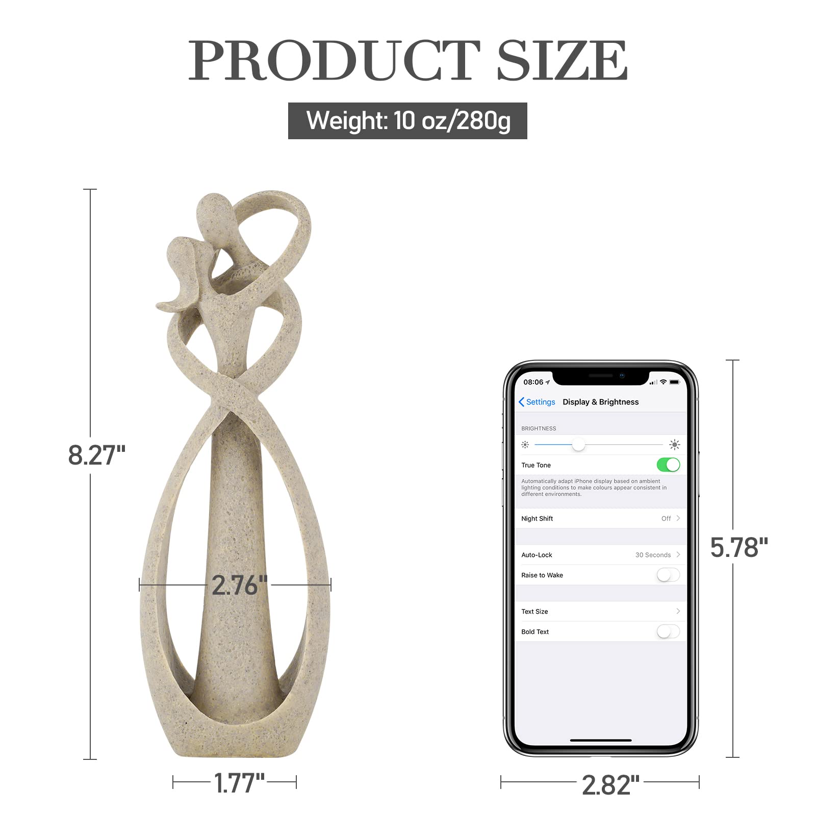 Trycooling Kissing Lovers Statue Abstract Sculpture Resin Statues 