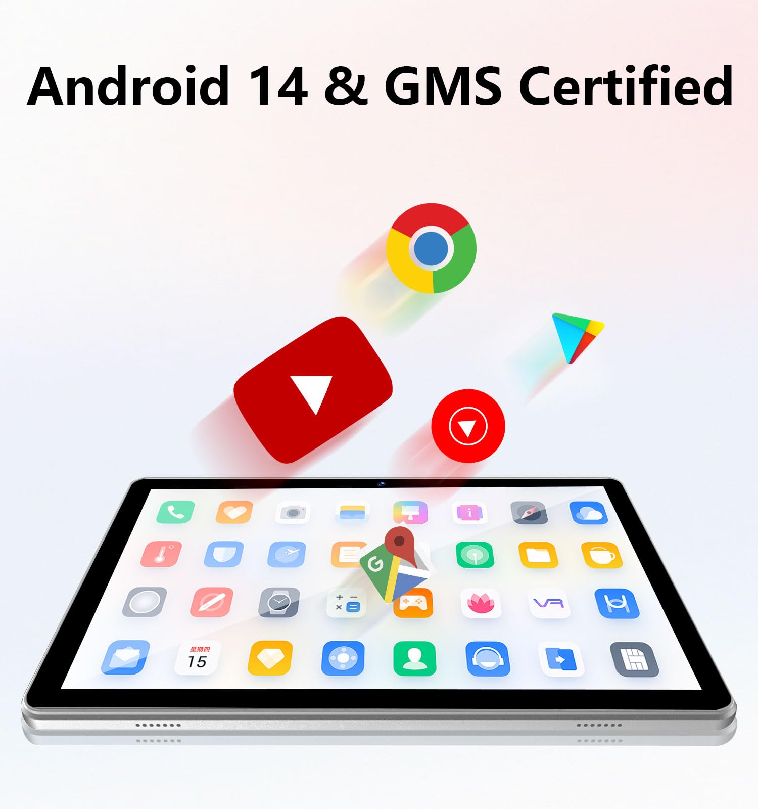 Android Tablet, 10.1 inch Android 14 Tablets 6GB RAM 64GB ROM 1TB Expand, 1280x800 IPS HD Touchscreen,6000mAh Battery, Bluetooth, Dual Camera, GMS, WiFi (Black)