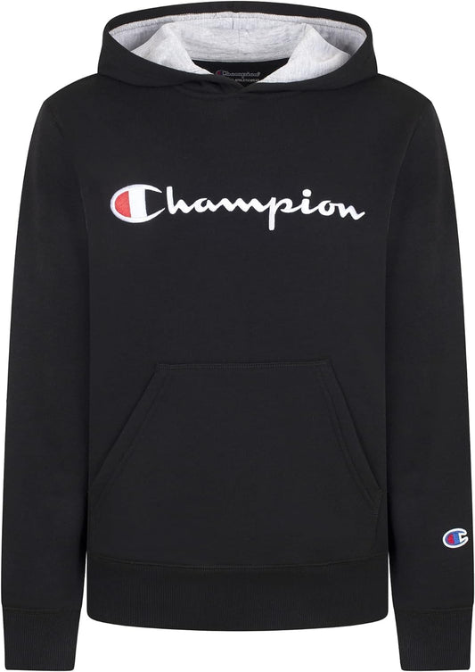 ChampionYouth Powerblend Fleece Hoodie, Signature Black, Small