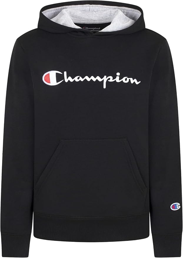 ChampionYouth Powerblend Fleece Hoodie, Signature Black, Small