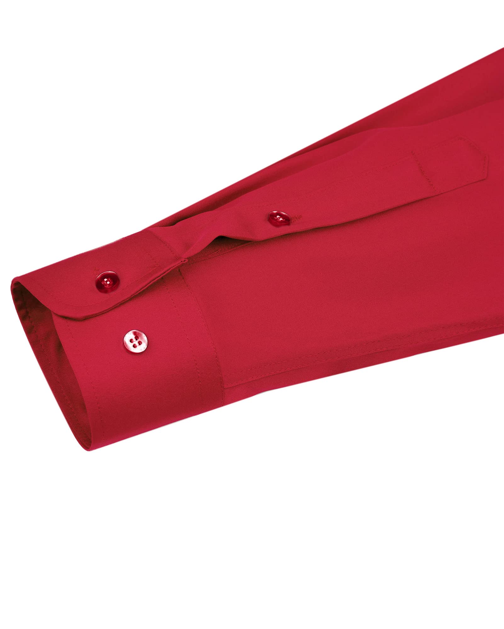 J.VER Men's Dress Shirts Solid Long Sleeve Stretch Wrinkle-Free Formal Shirt Business Casual Button Down Shirts White