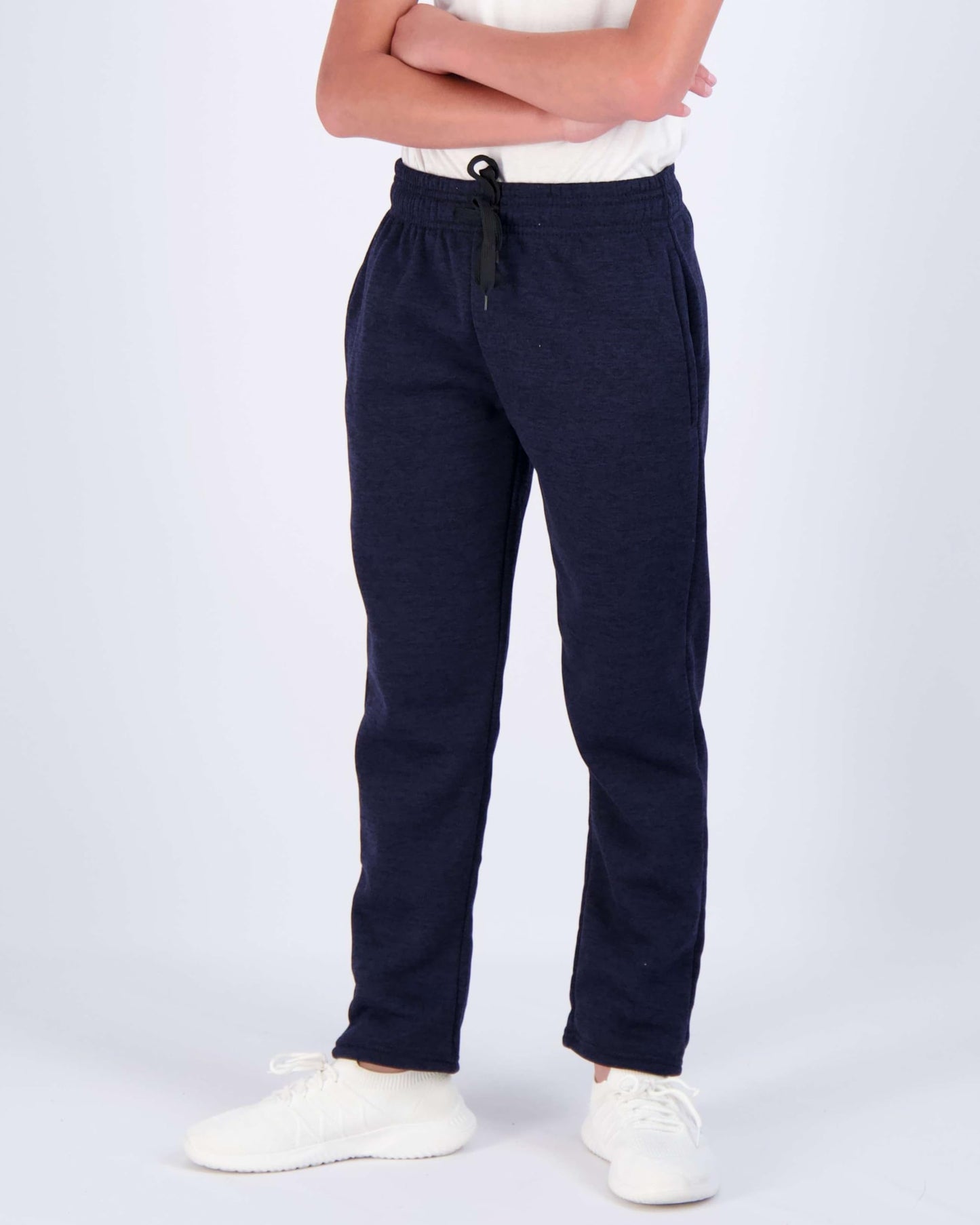 Real Essentials 3 Pack: Boys Tech Fleece Jogger Active Sweatpants with Pockets