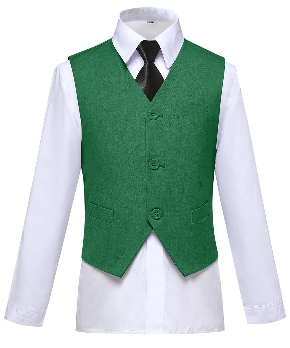 Visaccy Suit for Boys 5 Pieces Kids Tuxedo Boy Suits Slim Fit Suits Outfit for Wedding Navy Blue Size 20