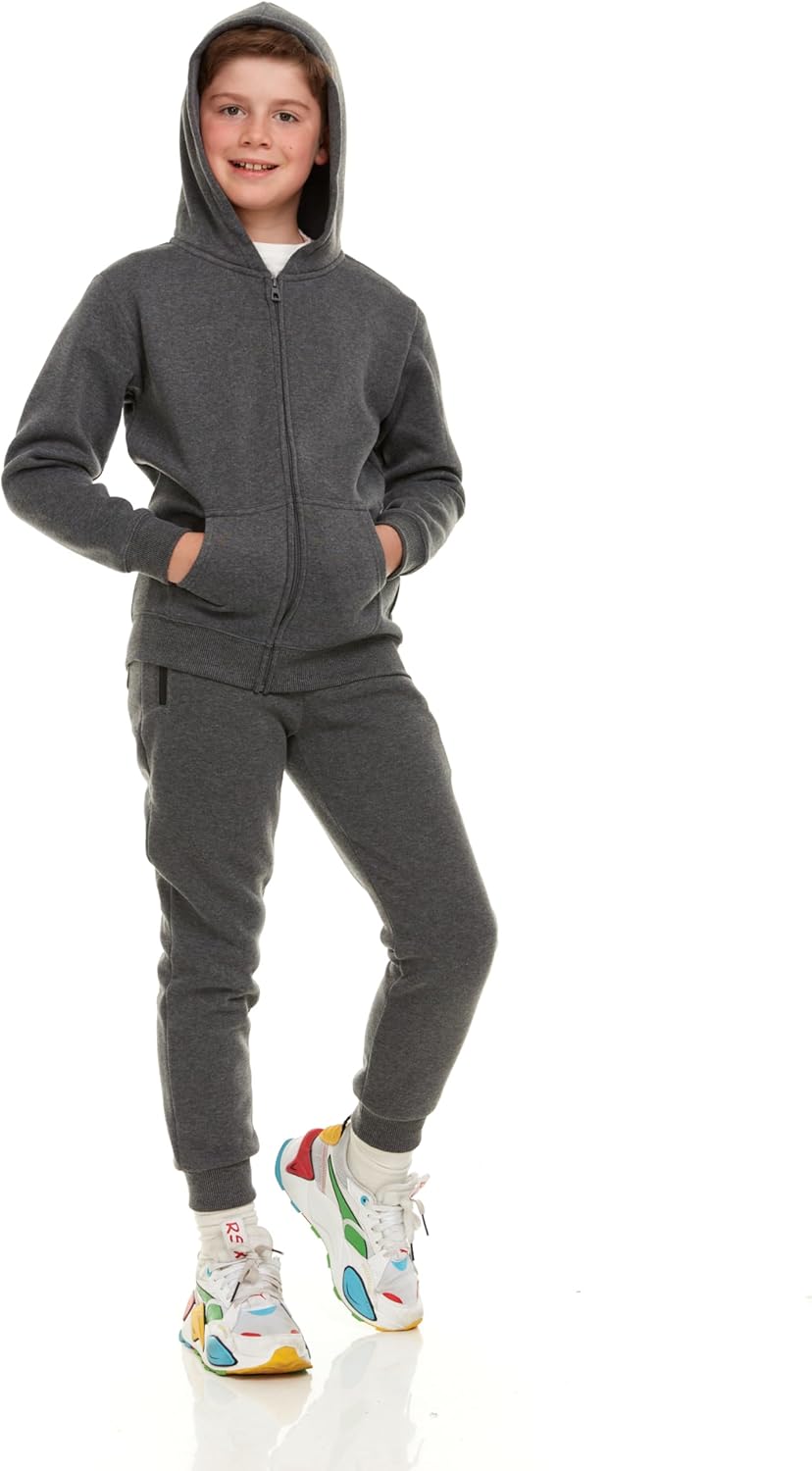 PURE CHAMP Boys 3‑Pack Fleece Hoodie, Pullover & Zip‑Up