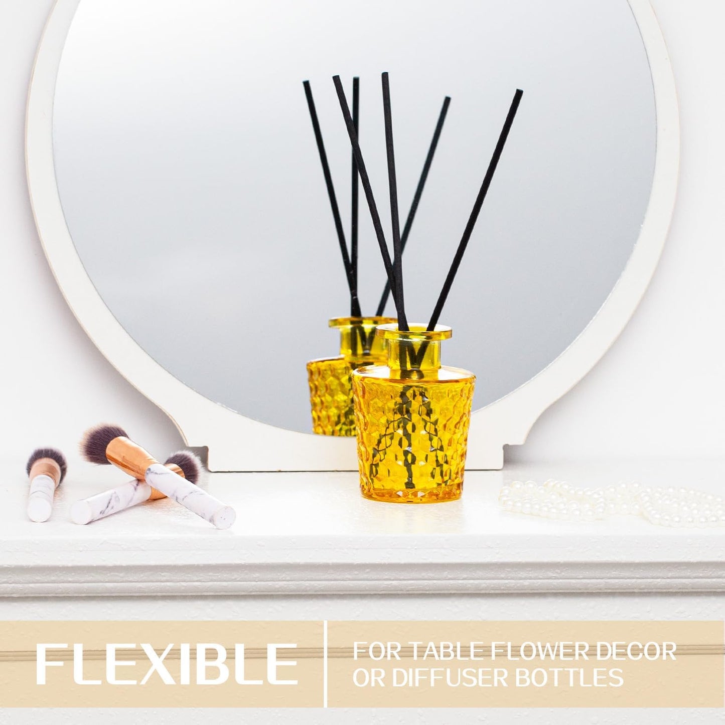 Anquephd Glass Bud Vase Set of 32PCS Wedding Centerpieces for Tables,Mini Clear Bud Vases for Flowers,Small Flower Vases Suitable for Birthday Party,Anniversary,Wedding,Baby Shower (Clear, 32PCS)