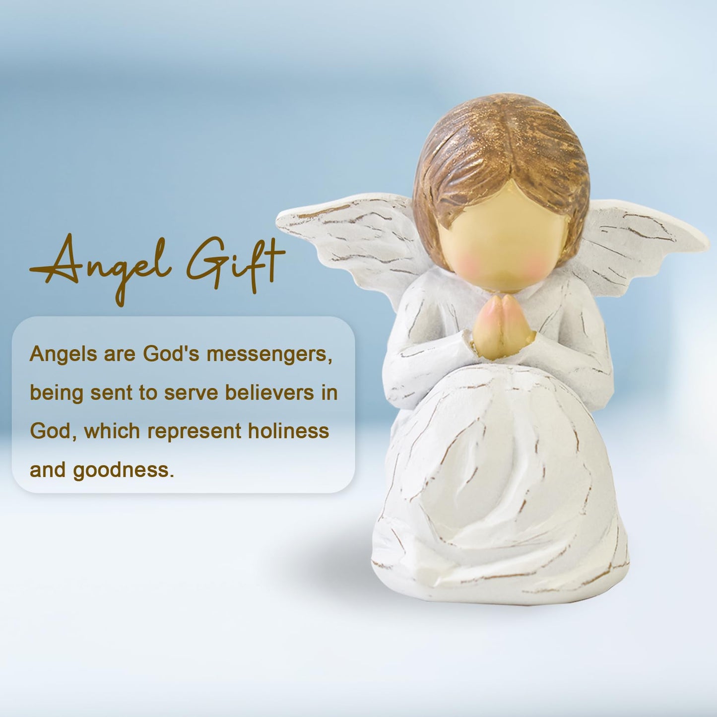 CUNTAUK Guardian Angel Statue, Healing Angel Figurines for Women.