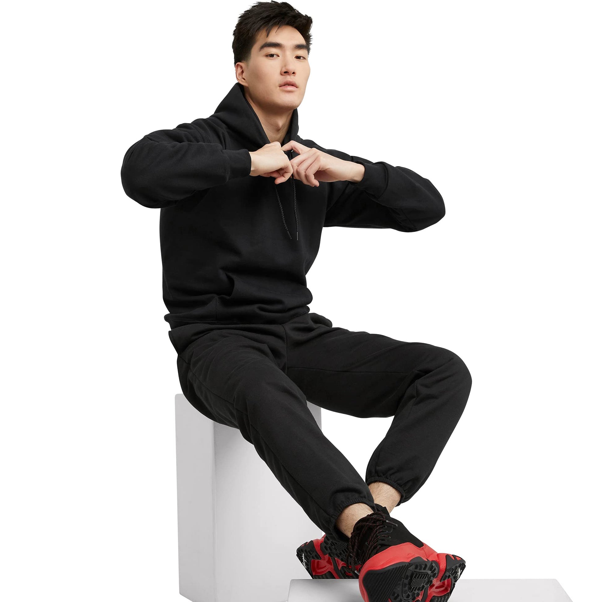 Hanes Men's Ultimate Cotton Pant, Navy, Large