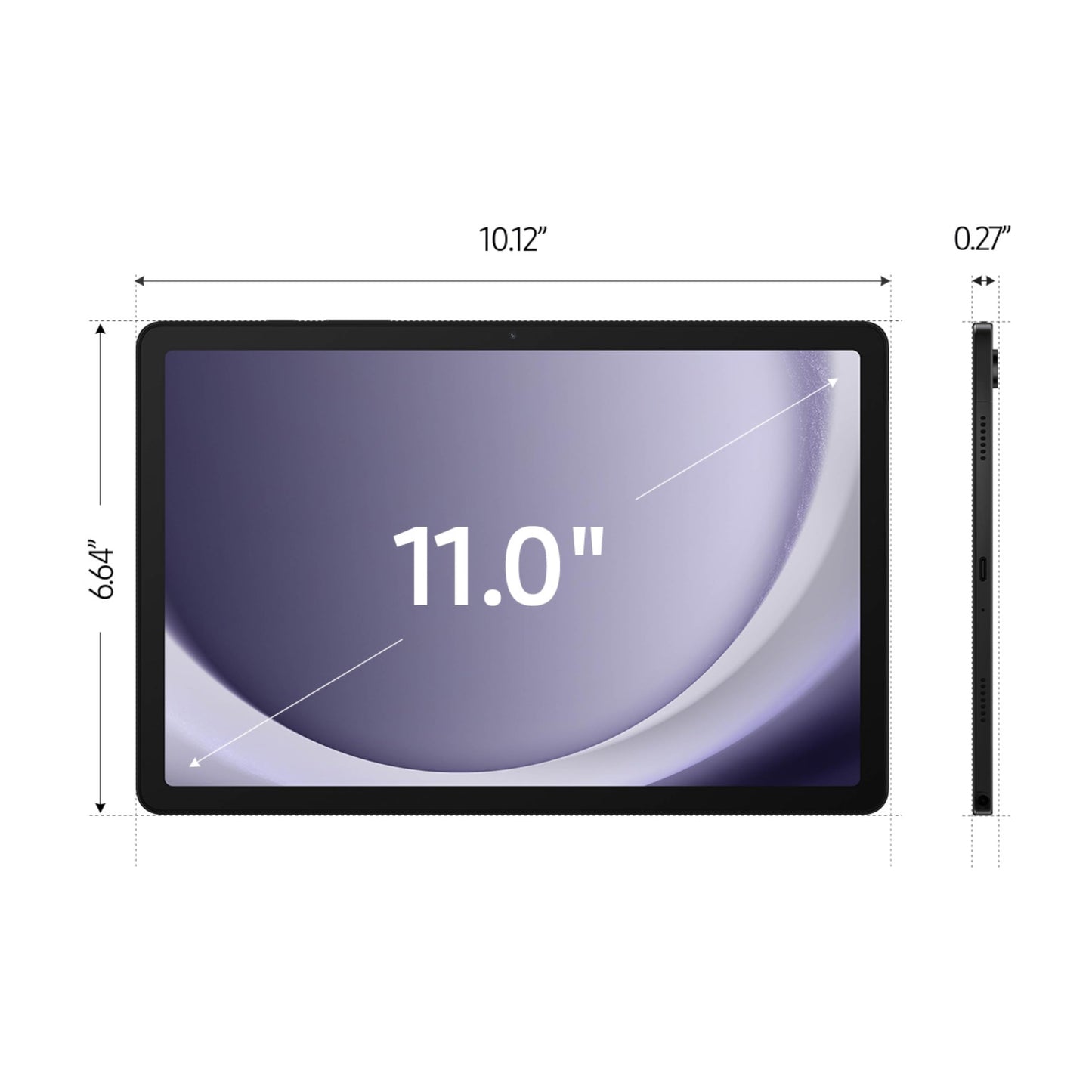 SAMSUNG Galaxy Tab A9+ 11” 64GB Wi-Fi Android Tablet, Big Screen, Quad Speakers, Upgraded Chipset, Multi Window Display, Slim, Light, Durable Design, US Version, 2023, Navy (Renewed)