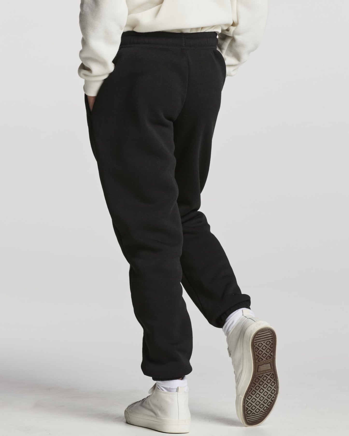Real Essentials 3 Pack: Boys Tech Fleece Jogger Active Sweatpants with Pockets