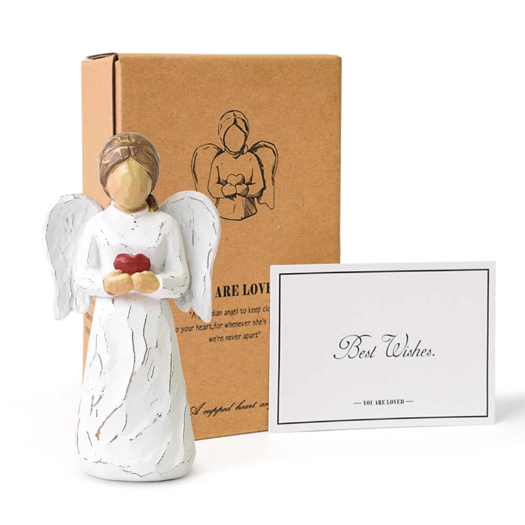 CUNTAUK Guardian Angel Statue, Healing Angel Figurines for Women.