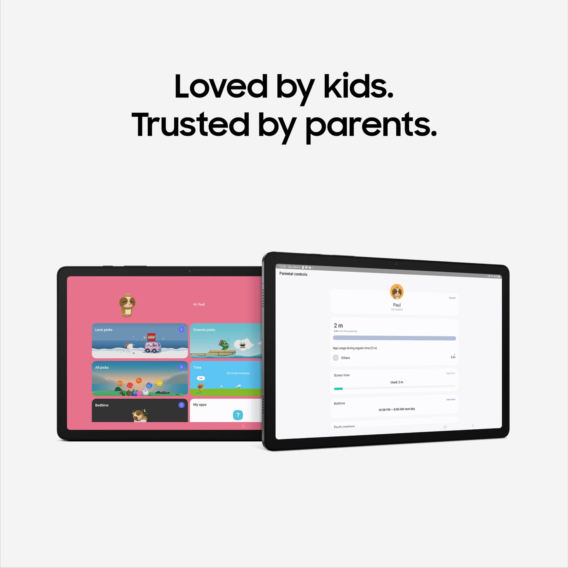 SAMSUNG Galaxy Tab A9+ 11” 64GB Wi-Fi Android Tablet, Big Screen, Quad Speakers, Upgraded Chipset, Multi Window Display, Slim, Light, Durable Design, US Version, 2023, Navy (Renewed)