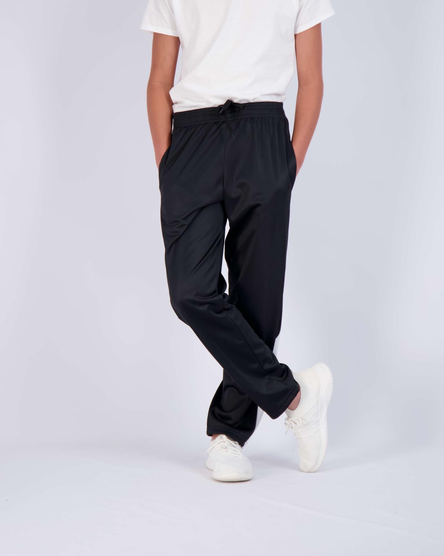 Real Essentials 3 Pack: Boys' Tricot Open Bottom Fleece-Lined Sweatpants with Pockets