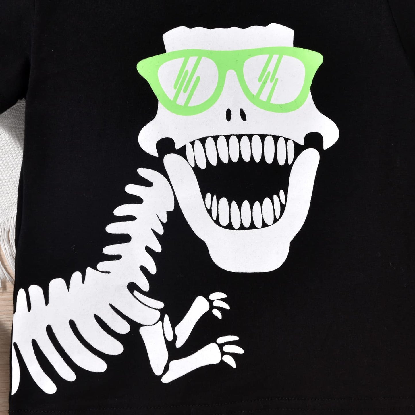 fioukiay 4T Black Toddler Boys Sring Summer Shorts Set Boys Letter Printed Palm Leaf Clothes Outfit