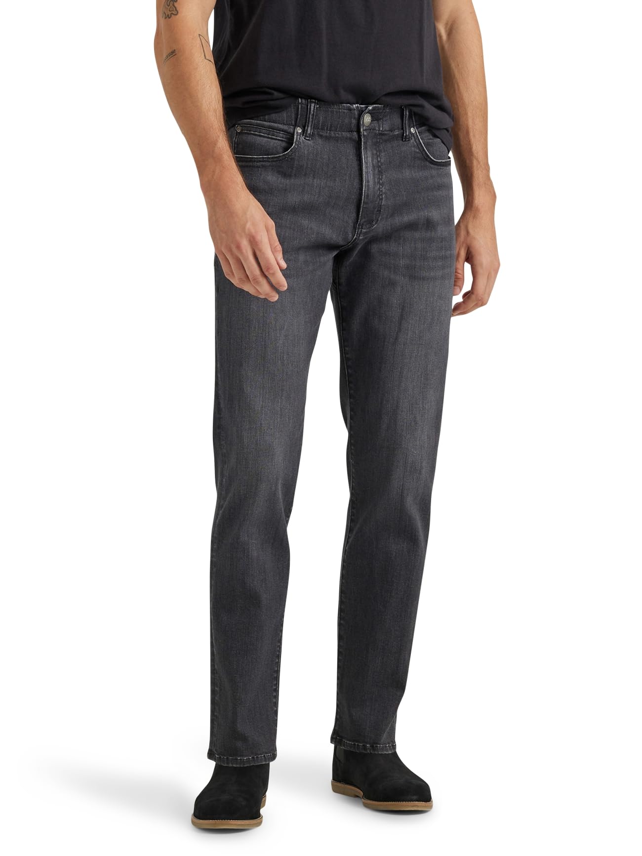 Lee Men's Extreme Motion Straight Taper Jean Cougar 34W x 30L