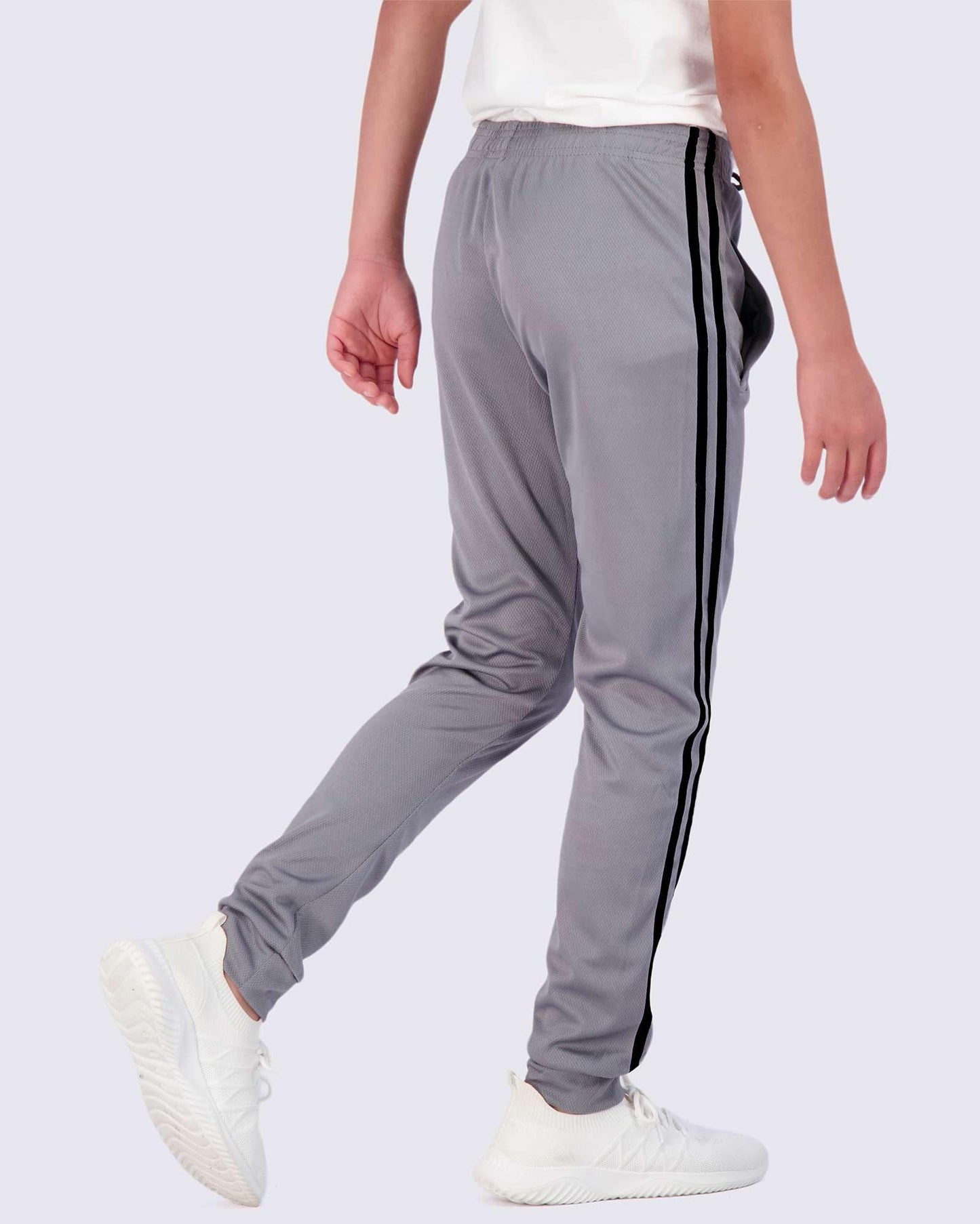 Real Essentials 3) Pack: Boy's Mesh Active Athletic Casual Jogger Sweatpants with Pockets .