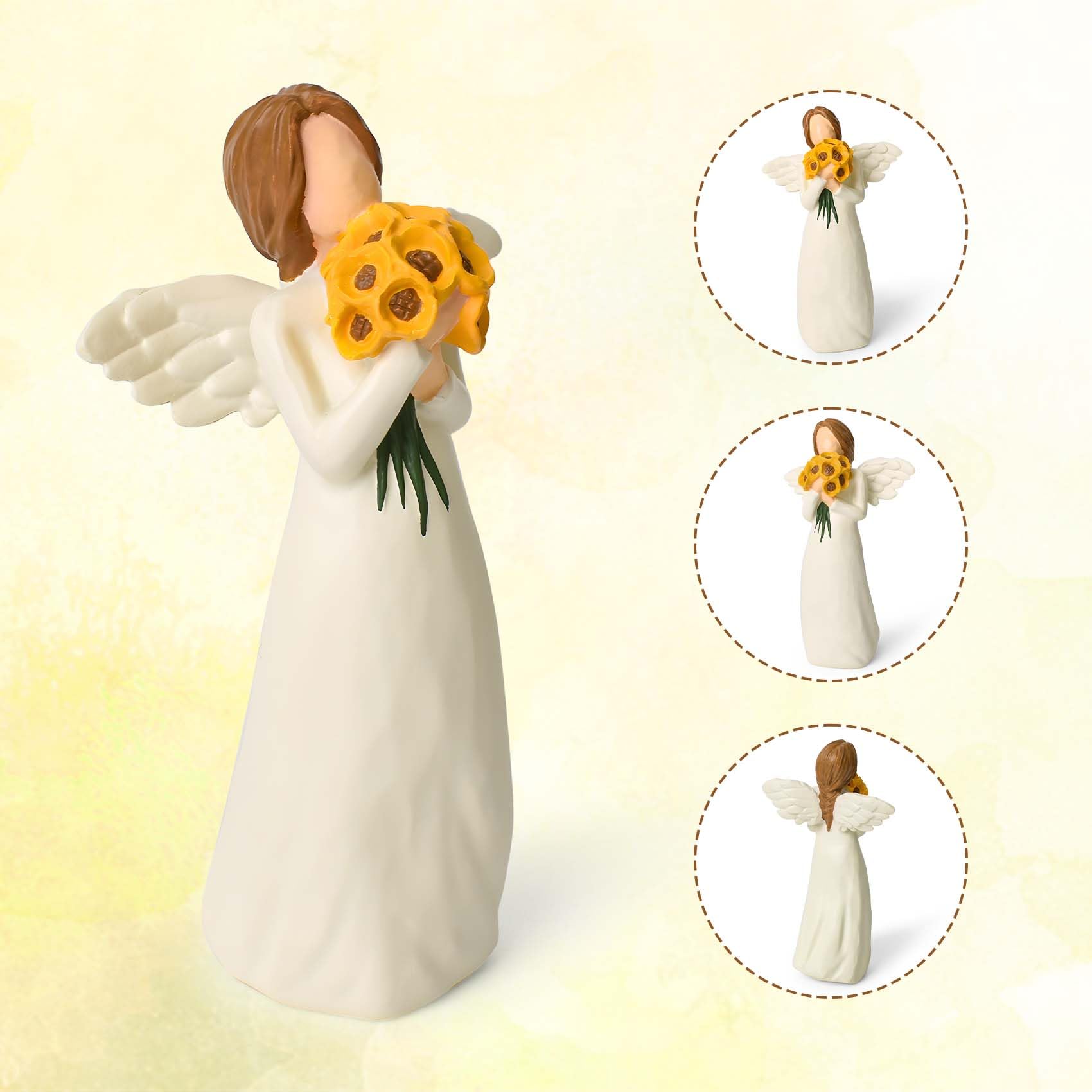 CUNTAUK Guardian Angel Statue, Healing Angel Figurines for Women.