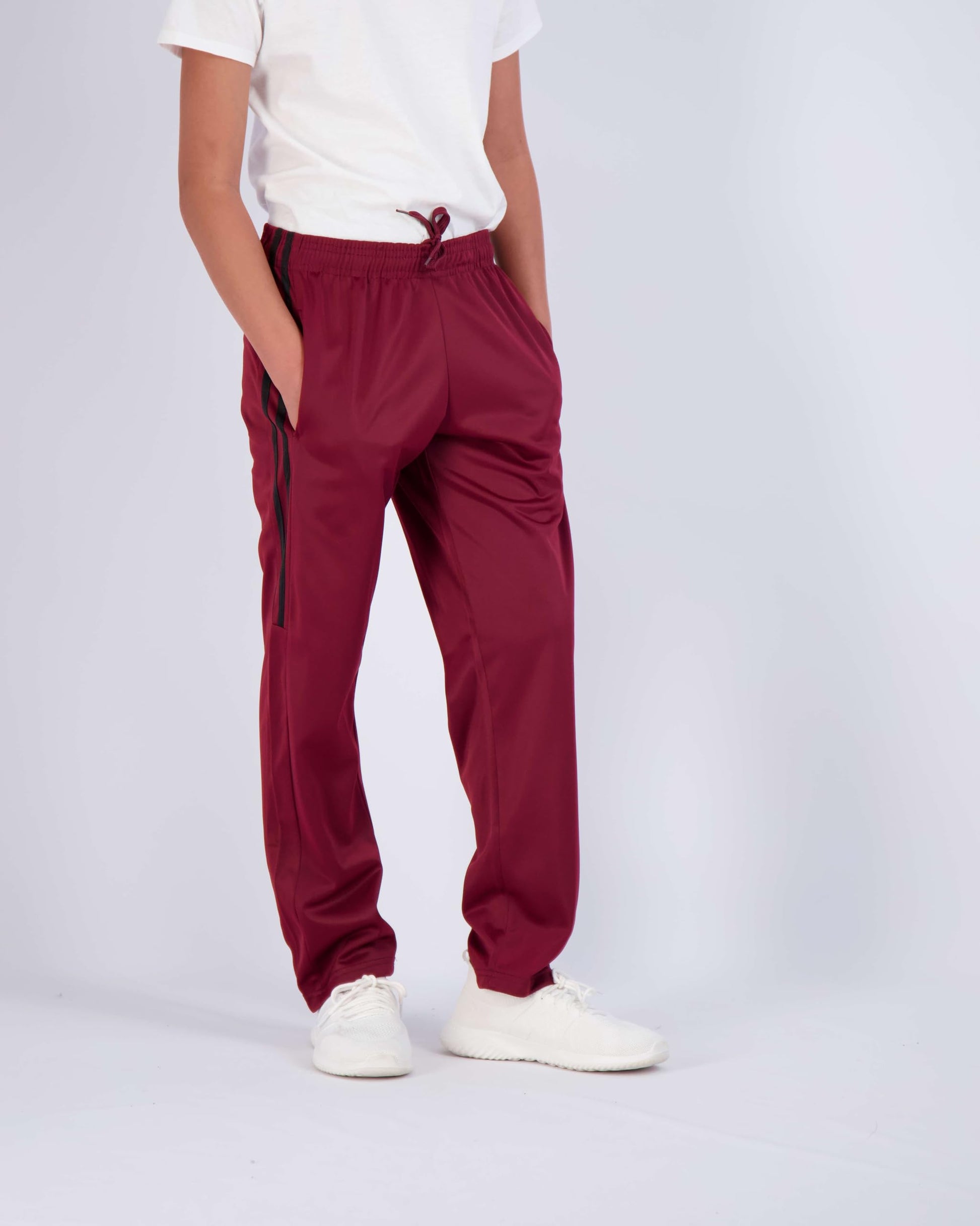 Real Essentials 3 Pack: Boys' Tricot Open Bottom Fleece-Lined Sweatpants.