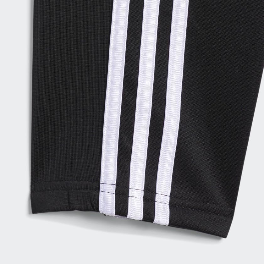 adidas boys Active Sports Athletic Tricot Jogger Track Pants, Iconic Adi Black, Small US