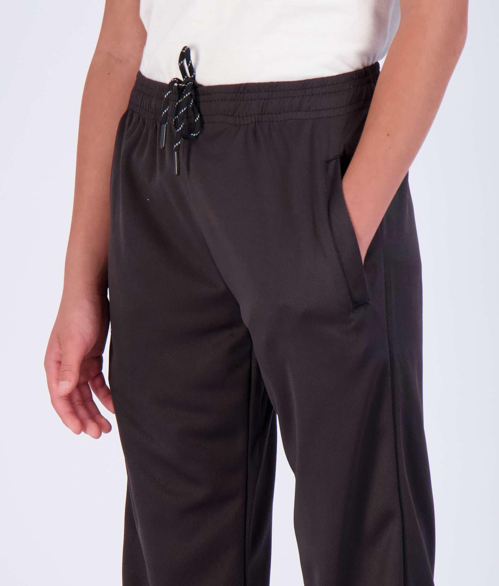 Real Essentials 3 Pack: Boys' Mesh Open Bottom Active Sweatpants 