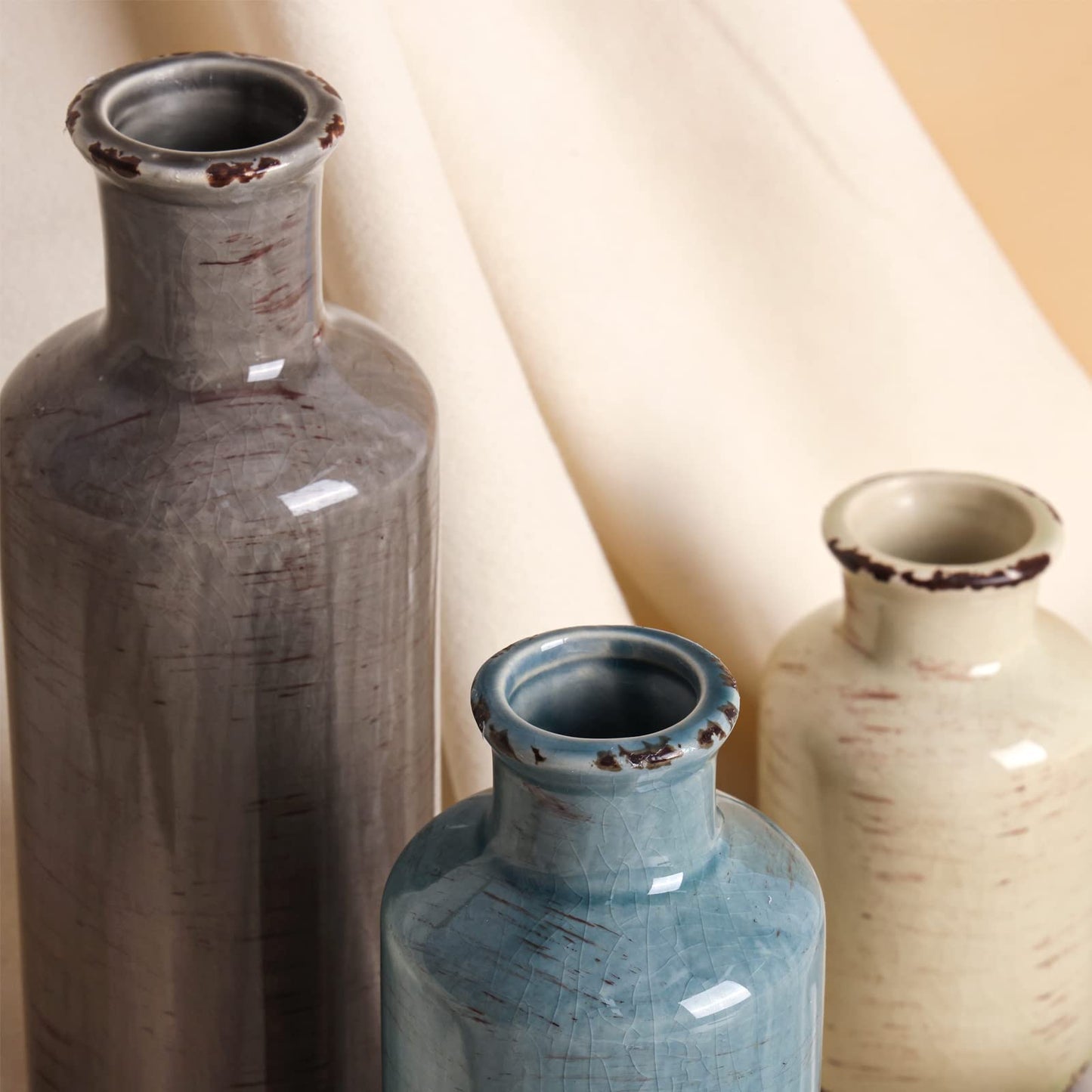 Modern Ceramic Vase Set of 5, Vases Home Decor