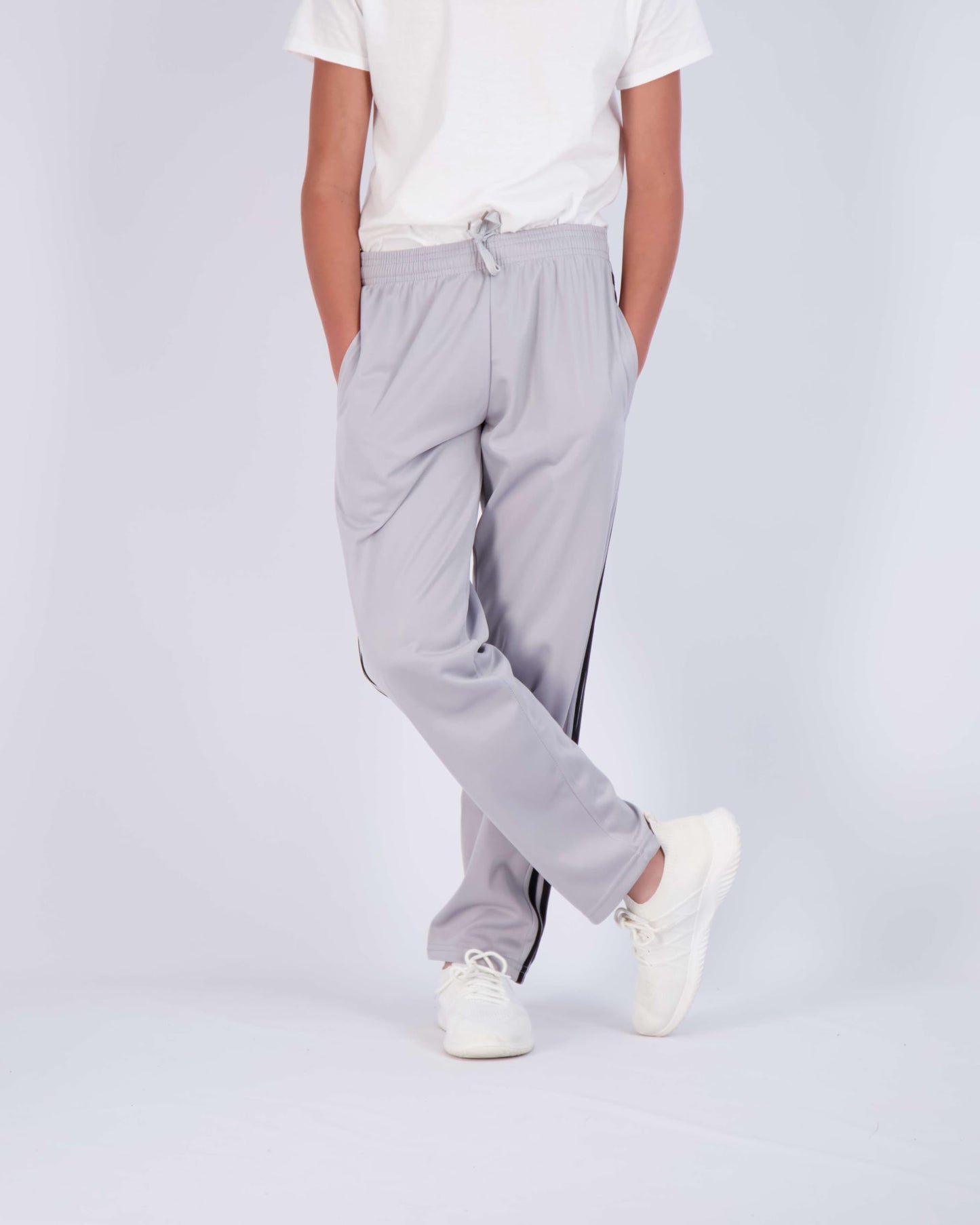 Real Essentials 3 Pack: Boys' Tricot Open Bottom Fleece-Lined Sweatpants.