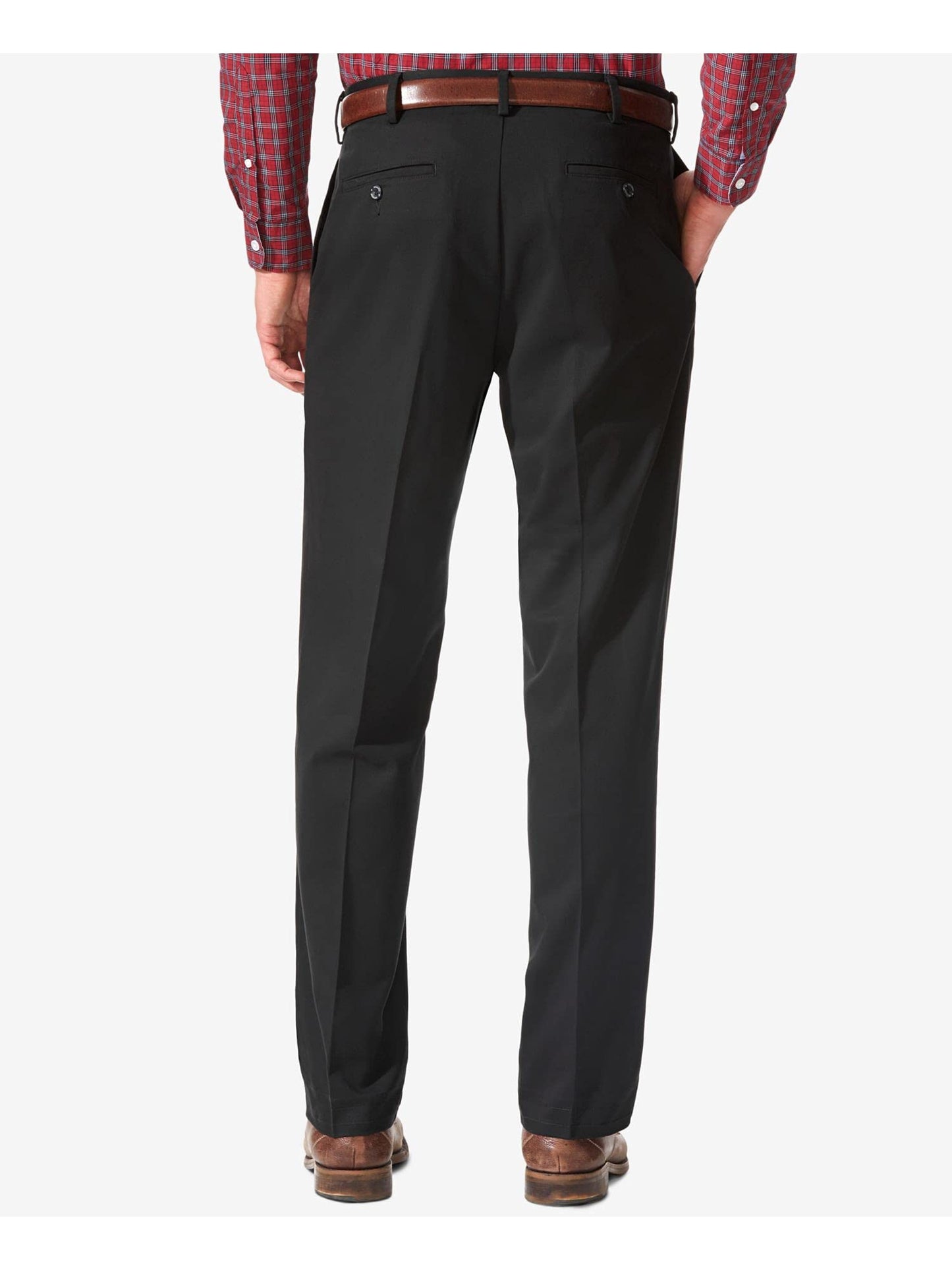 Dockers Men's Relaxed Fit Comfort Pants, British Khaki, 34W x 29L