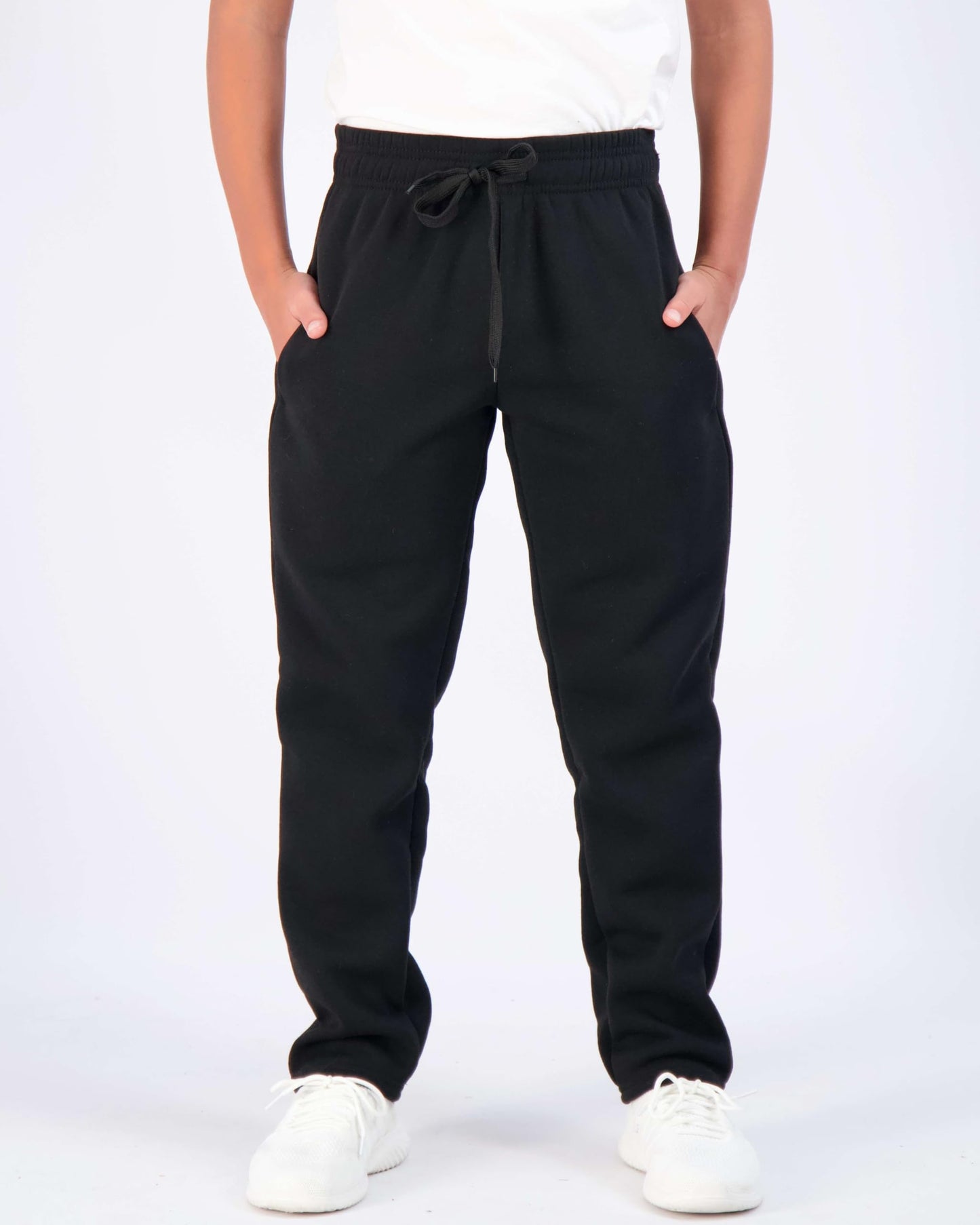 Real Essentials 3 Pack: Boys Tech Fleece Jogger Active Sweatpants with Pockets