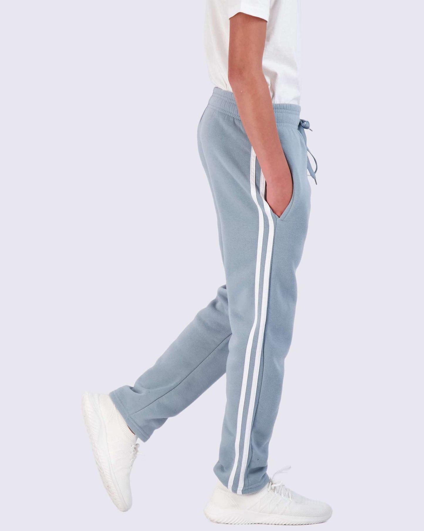 Real Essentials 3 Pack: Boys Tech Fleece Jogger Active Sweatpants with Pockets