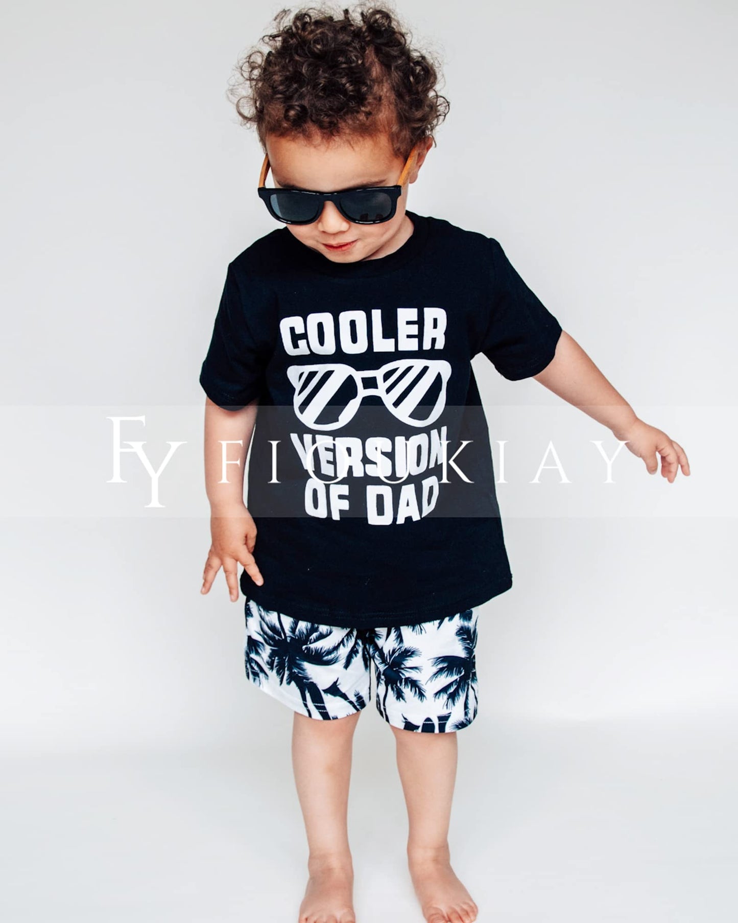 fioukiay 4T Black Toddler Boys Sring Summer Shorts Set Boys Letter Printed Palm Leaf Clothes Outfit