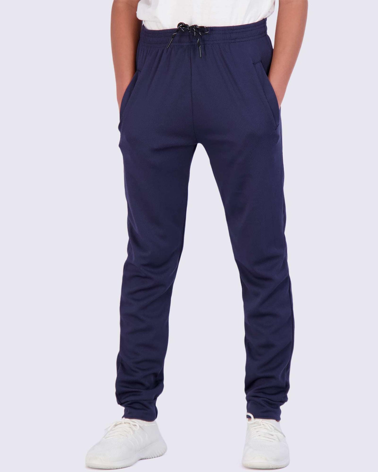 Real Essentials 3) Pack: Boy's Mesh Active Athletic Casual Jogger Sweatpants with Pockets .