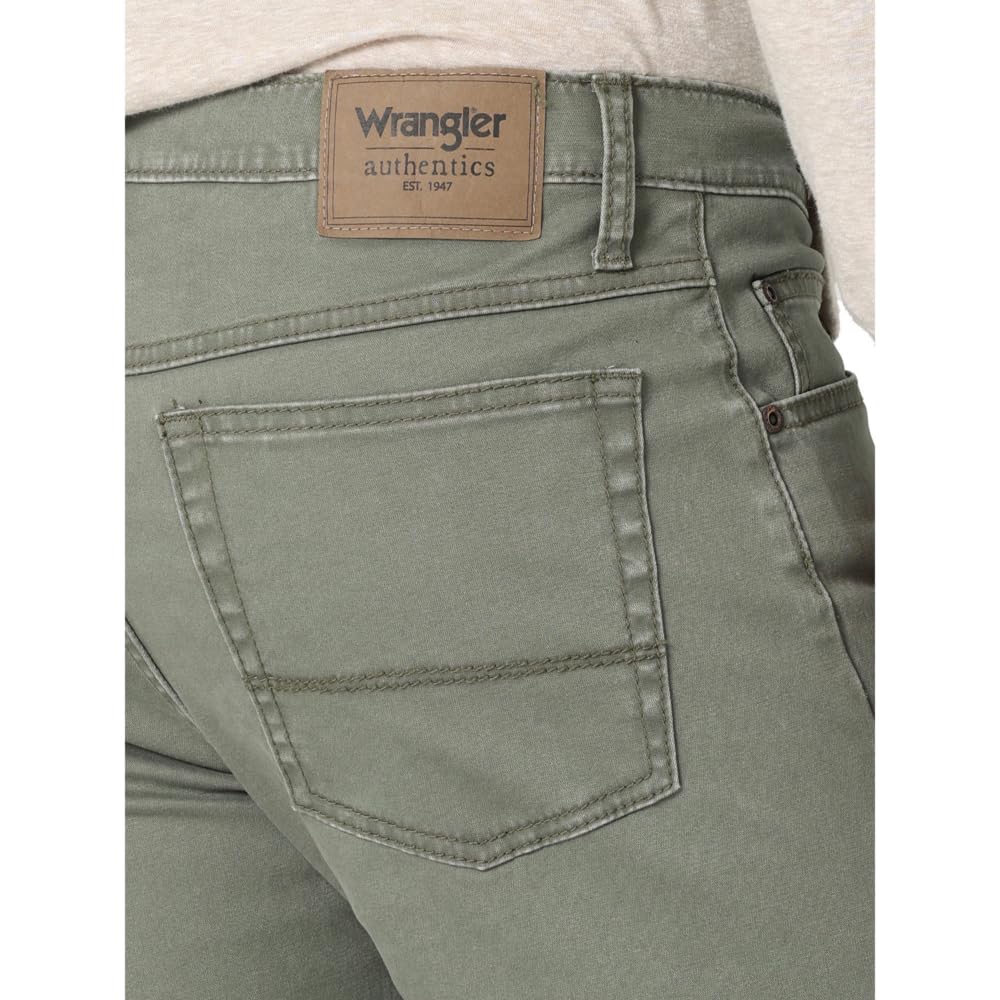 Wrangler Authentics Men's Slim Fit Straight Leg Jean, Anthracite, 34W x 30W