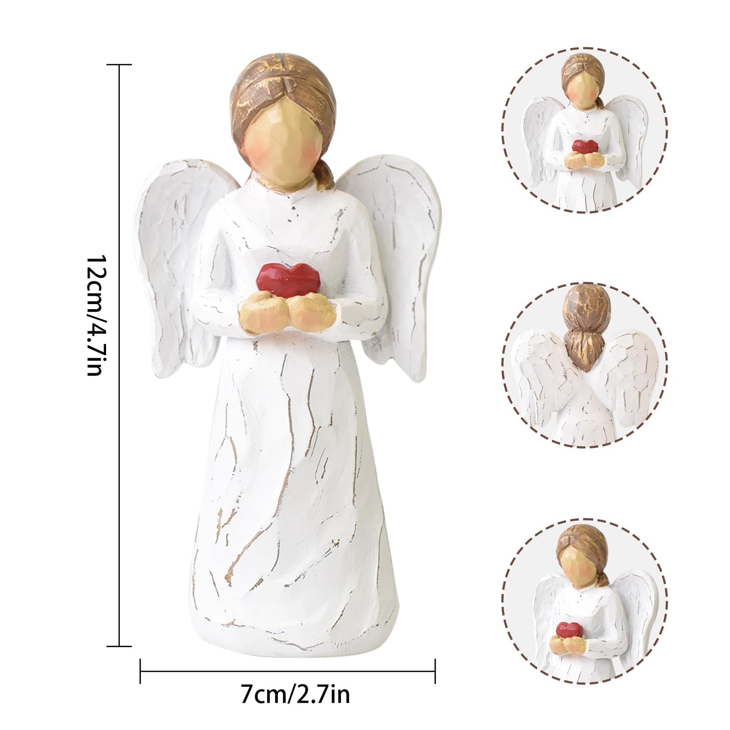 CUNTAUK Guardian Angel Statue, Healing Angel Figurines for Women.