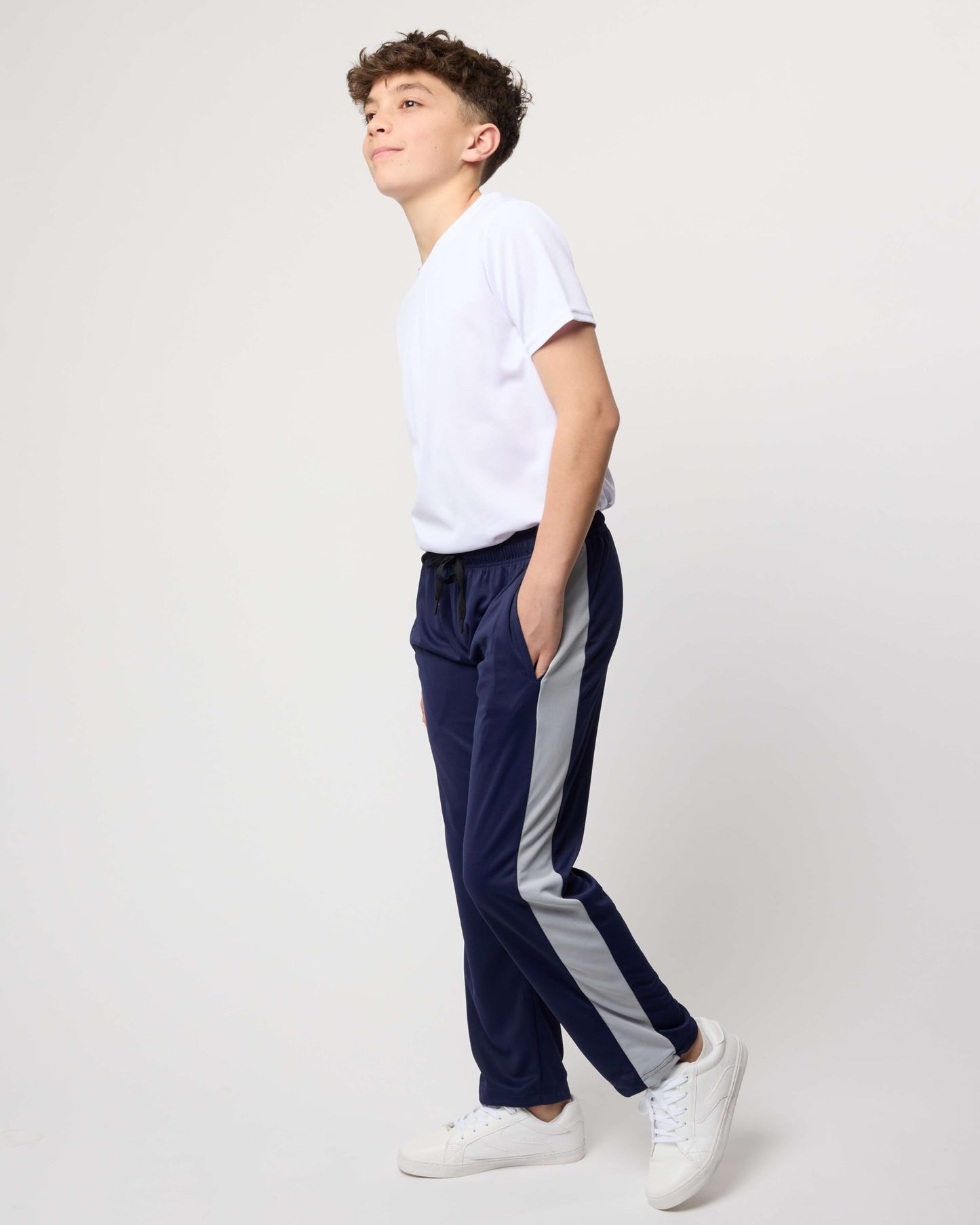 Real Essentials 3 Pack: Boys' Mesh Open Bottom Active Sweatpants 