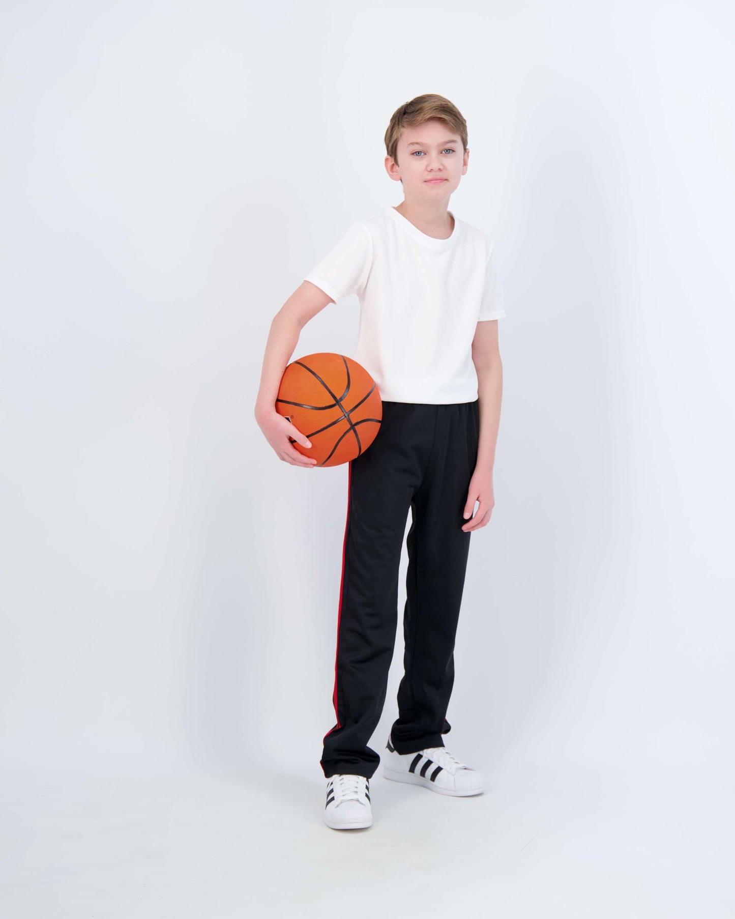 Real Essentials 3 Pack: Boys' Tricot Open Bottom Fleece-Lined Sweatpants.