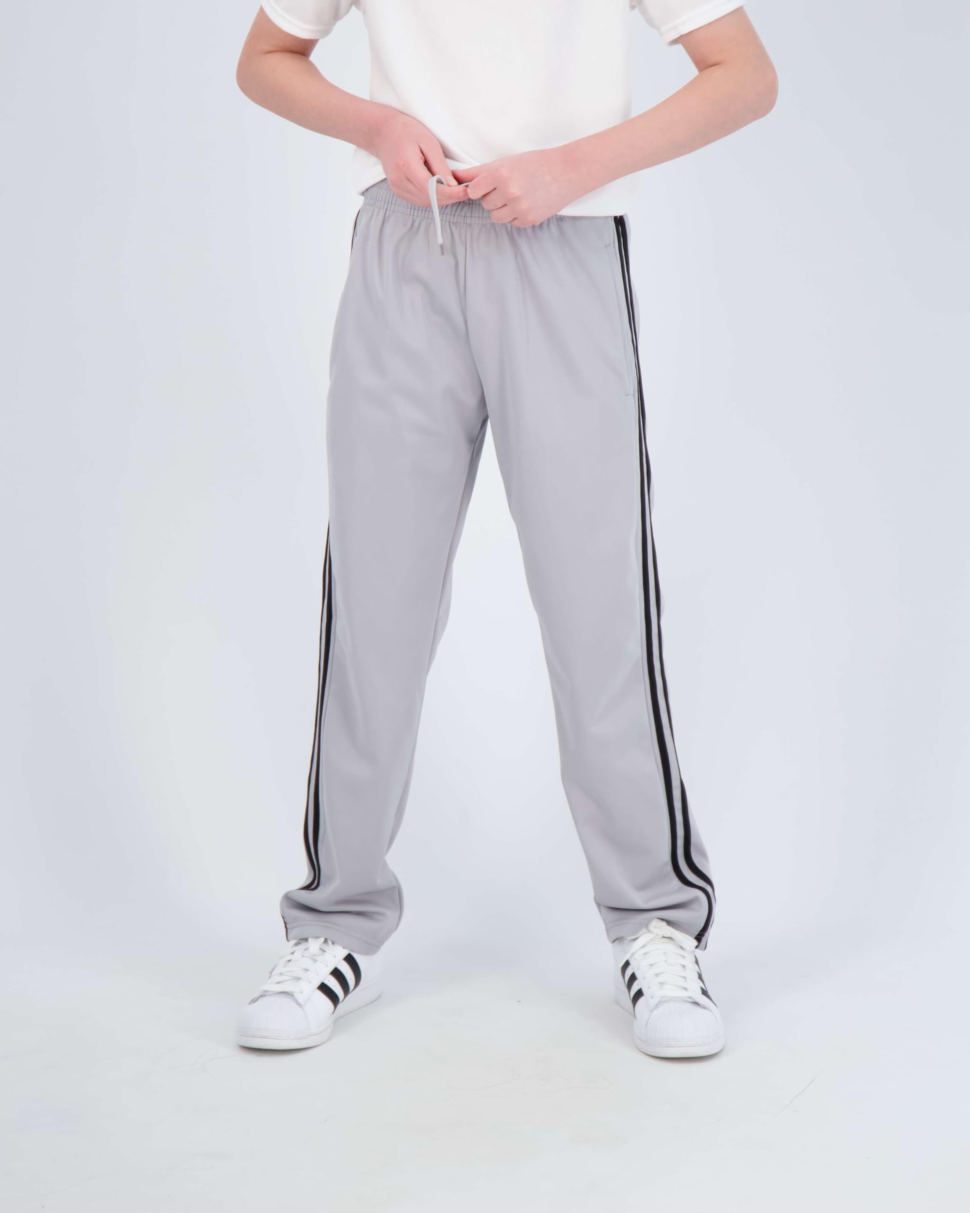 Real Essentials 3 Pack: Boys' Tricot Open Bottom Fleece-Lined Sweatpants.